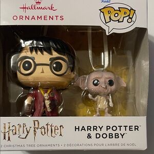 Hallmark Harry Potter & Dobby Ornament Set FUNKO POP NEW